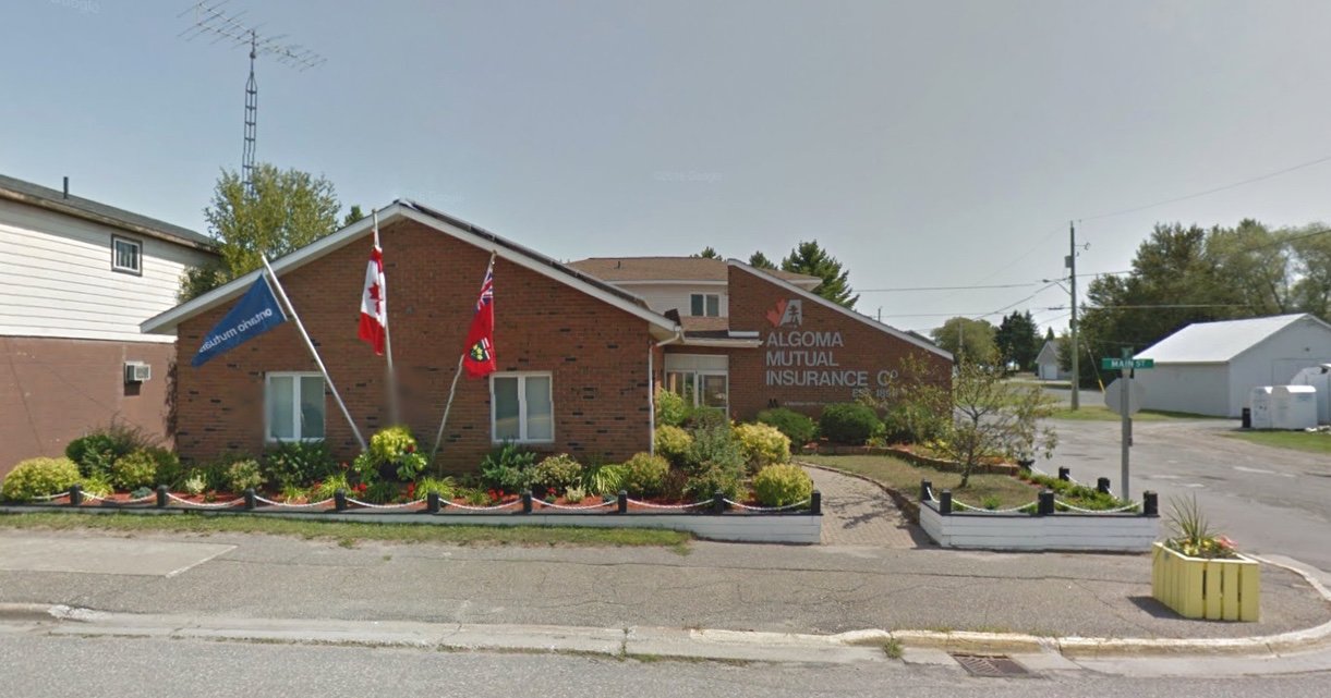 Algoma Mutual Insurance Company building in Thessalon, Ontario