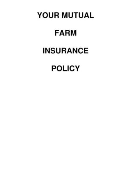 Agribusiness Policy Wordings (PP-0600-0118) Preview Image